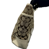 COACH FLORAL APPLIQUÉ SIGNATURE TOTE BAG