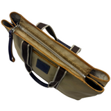 COACH KHAKI STRIPE NYLON TOTE BAG