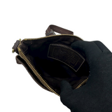 COACH SIGNATURE BROWN CROSSBODY BAG