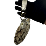 COACH SIGNATURE FLORAL SHOULDER BAG