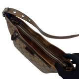 COACH TAN SIGNATURE SHOULDER BAG