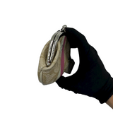COACH STRIPE SIGNATURE KISSLOCK COIN PURSE