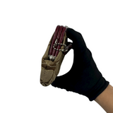 COACH BROWN SIGNATURE KISSLOCK COIN PURSE