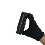 VIVIENNE WESTWOOD BLACK ORB ZIP WALLET