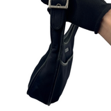 COACH BLACK NYLON SHOULDER BAG