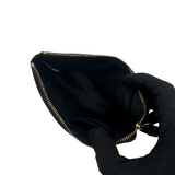 COACH BLACK LEATHER WRISTLET