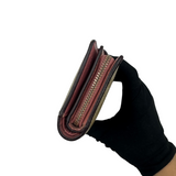 COACH SIGNATURE KHAKI & BLUSH SMALL WALLET