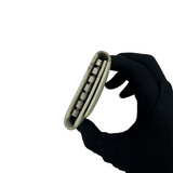 PRADA GREY PATENT LEATHER KEY WALLET