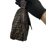 FENDI ZUCCA BROWN SHOULDER BAG