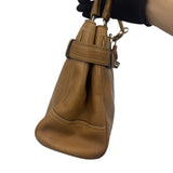 COACH TAN LEATHER SHOULDER BAG