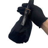 FENDI BLACK SUEDE MAMMA BAGUETTE BAG