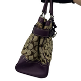 COACH PURPLE SIGNATURE HAMPTON TOTE