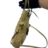 COACH TAN LEATHER HIPPIE FLAP CROSSBODY BAG