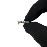 CHROME HEARTS BABY FAT CROSS BLACK DIAMOND PENDANT