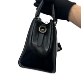 COACH SIGNATURE GLOSSY LEATHER SATCHEL