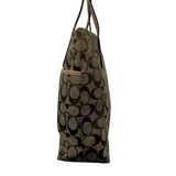 COACH SIGNATURE PYTHON STRIPE TOTE BAG