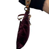 COACH NYLON CRANBERRY CROSSBODY BAG