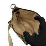 COACH BROWN SIGNATURE CROSSBODY BAG