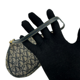 DIOR NAVY TROTTER MINI SADDLE BAG
