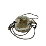 DIOR MINI STRAW BUCKET BAG