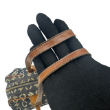 CELINE MACADAM CANVAS NAVY BOSTON BAG