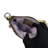 COACH SIGNATURE GOLD STRIPE CROSSBODY BAG