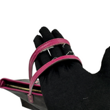 COACH SIGNATURE BROWN AND MAGENTA CITY ZIP TOTE