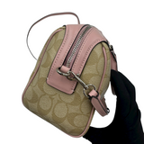 COACH SIGNATURE PINK SATCHEL BAG