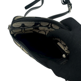 COACH BLACK SIGNATURE WAIST BAG