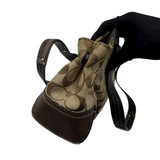 COACH SIGNATURE TURNLOCK SATCHEL BAG