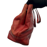 COACH EMBOSSED LOGO LEATHER TOTE BAG