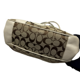 COACH FLORAL APPLIQUÉ SIGNATURE TOTE BAG