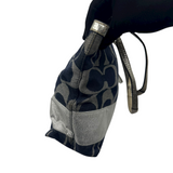 COACH SILVER SIGNATURE TOTE BAG