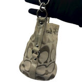 COACH SIGNATURE GOLD DRAWSTRING CROSSBODY BAG