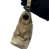 COACH SIGNATURE GOLD SHOULDER BAG