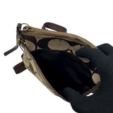 COACH SIGNATURE BROWN CROSSBODY BAG