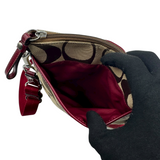 COACH RED STRIPE CROSSBODY BAG