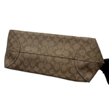 COACH SIGNATURE PINK TRIM TOTE BAG