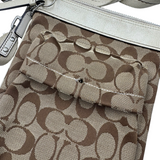 COACH SIGNATURE KHAKI CROSSBODY BAG