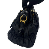PRADA NAPPA GATHERED TESSUTO BAG