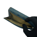 COACH NAVY SIGNATURE LONG WALLET