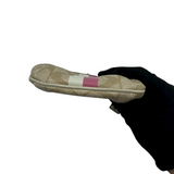 COACH STRIPE SIGNATURE KISSLOCK COIN PURSE