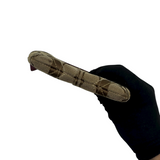 COACH BROWN SIGNATURE KISSLOCK COIN PURSE