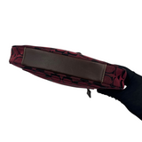 COACH BURGUNDY SIGNATURE SMALL HOBO BAG