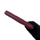 COACH KHAKI & RED SIGNATURE LONG WALLET