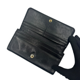 JIMMY CHOO BLACK STAR-STUDDED LEATHER WALLET