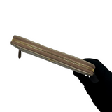 PRADA TAUPE GATHERED LEATHER ZIP WALLET