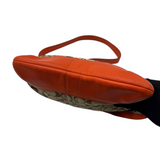 COACH ORANGE TRIM SIGNATURE CROSSBODY