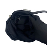 FENDI BLACK SUEDE MAMMA BAGUETTE BAG