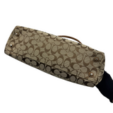 COACH TAN SIGNATURE HAMPTON TOTE